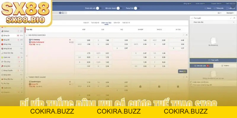 Thể Thao SX88 - Giải Mã Bí Quyết Thắng Lớn Mọi Kèo Cá Độ - COKIRA