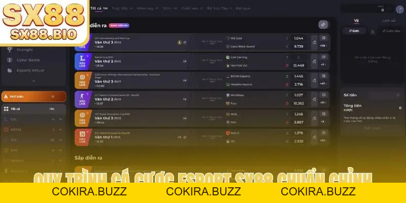 Esport SX88 - Bí Quyết Chiến Thắng Lớn, Kiếm Tiền Thật Dễ - COKIRA